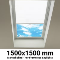 Sterling 1500x1500mm Manual Blinds for Flat / Pitched Roof Skylights