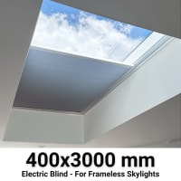 Sterling 400x3000mm Electric Blinds for Flat / Pitched Roof Skylights