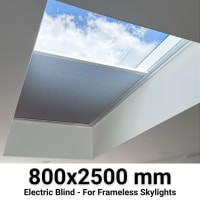 Sterling 800x2500mm Electric Blinds for Flat / Pitched Roof Skylights
