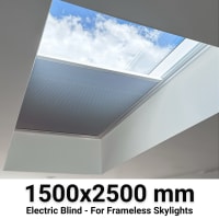 Sterling 1500x2500mm Electric Blinds for Flat / Pitched Roof Skylights