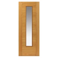 JB Kind Emral River Oak Glazed Pre-Finished Internal Door 1981 x 762 x 35mm