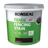 Ronseal Trade Fencing Stain Dark Oak 5 Litre