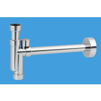 McALpine Chrome Plated Brass Basin Kit with Plastic Tubular Anti-Syphon Trap