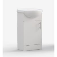 Maeve 450mm Basin Unit & Basin White Gloss