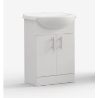 Maeve 655mm Basin Unit & Basin White Gloss
