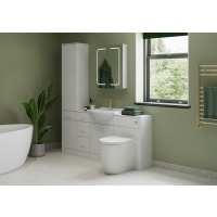 Maeve 655mm Basin Unit & Basin White Gloss