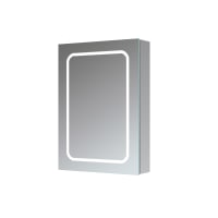 Fulla 500mm 1 Door Front-Lit LED Mirror Cabinet
