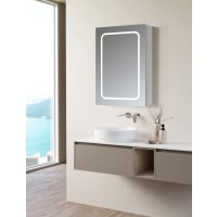 Fulla 500mm 1 Door Front-Lit LED Mirror Cabinet