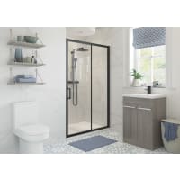 Sigrid 1200mm Sliding Door Matt Black