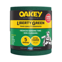 Oakey Liberty Green Sandpaper Roll 115mm x 5m 40 Grit