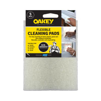 Oakey Flexible Cleaning Pads Non Abrasive Pack of 5 150x115mm L x W (mm)