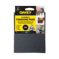 Oakey Flexible Finishing Pads Fine Pack of 5 150 x 115mm  L x W (mm)