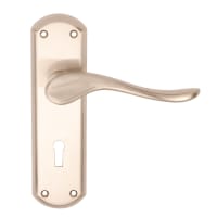 Sigma Lever Lock Furniture Satin Nickel Plated