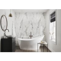 Showerwall SW80 Square Edge Breccia Marble 2440 x 900mm MDF