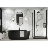 Showerwall SW82 Square Edge Veneto Marble 2440 x 900mm MDF