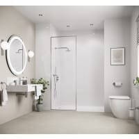 Showerwall SW37 Proclick White Gloss 2440 x 900mm PLY
