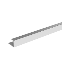 Showerwall ET1 Alu Extrusion End Bright Silver 11mm x 2450mm