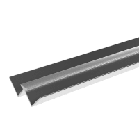 Showerwall IC1 Alu Extrusion Internal Bright Silver 11mm x 2450mm