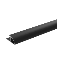 Showerwall QT7 Alu Extrusion Quadrant Black Matt 11mm x 2450mm