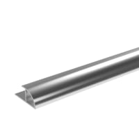 Showerwall QT1 Alu Extrusion Quadrant Bright Silver 11mm x 2450mm
