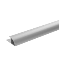 Showerwall QT2 Alu Extrusion Quadrant Satin Silver 11mm x 2450mm