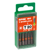 SPAX T20 T-Star Plus Driver Bits Pack of 5