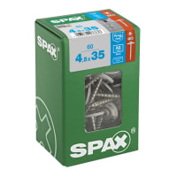 SPAX Stainless-Steel Roofing Construction Screws T20 T-Star Plus Recess 4.5 x 35mm Pack of 60