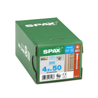 SPAX Stainless-Steel Façade Screws With Cut Point T20 T-Star Plus Recess 4.5 x 50mm Box of 200