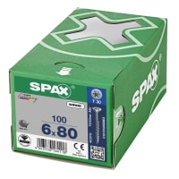 SPAX Wirox T-STAR Plus T30 4 Cut CSK Head Universal Screw 80 x 6mm