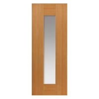 JB Kind Symmetry Axis Oak Glazed Pre-Finished Internal Door 1981 x 686 x 35mm