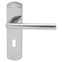 Serozzetta Uno Lever Lock Door Handle Polished Chrome