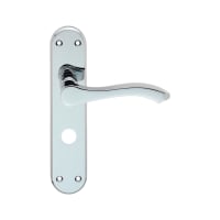 Serozzetta Ixion Lever on Backplate Bathroom Polished Chrome