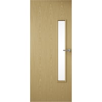 Premdor Plywood Flush Glazed 18G FD30 Fire Door 1981 x 838 x 44mm