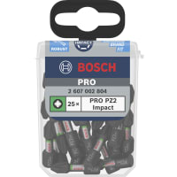 PRO Impact PZ2 Screwdriver Bits 25mm 25pcs
