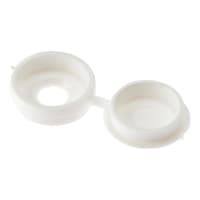 Hinged Cover Caps No.6-8 White 100 Pieces