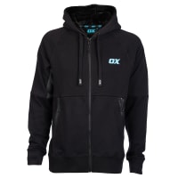 OX Zip Through Hoodie Black/Grey Size XL