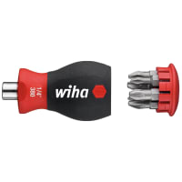 Magnetic SoftFinish® Stubby Screwdriver with Bit Magazine (PH, PZ)