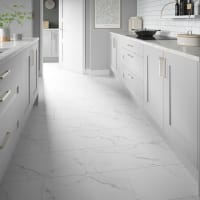 ClickLux Rigid Castello Marble White Flooring 305 x 610 x 6mm 1.86m2