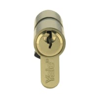 Yale 6 Pin Euro Double Cylinder 70mm L Satin Nickel Plated