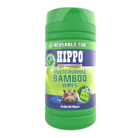 Tembe Hippo Multi Purpose Bamboo Wipes Tub of 80