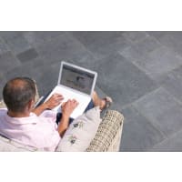 Marshalls Limestone Aluri Paving Slab 560 x 560 x 22mm 19.49m² Charcoal