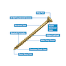 Optimaxx Extreme Performance Wood Screw Maxxtub 6.0x80mm Tub of 260