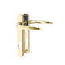 Euro UPVC Inline Lever/Lever Set 210mm with Fixings Gold