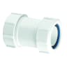 McAlpine Straight Multifit Connector 32mm White