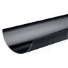 Wavin Osma RoundLine 4m Gutter Pipe Black 112mm Black