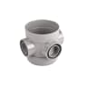 OsmaSoil Ring Seal System Bossed Pipe Double Switch 110mm Grey