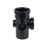 Wavin OsmaSoil Single Socket Bossed Access Pipe 110mm Black