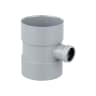 OsmaSoil 4S583G Double Socket Bossed Pipe 110 x 32mm Grey