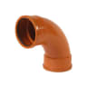 Polypipe Drain 87.5° Double Socket Bend 110mm Brown