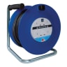 Masterplug 4 Gang 13A Open Cable Reel 50m Blue